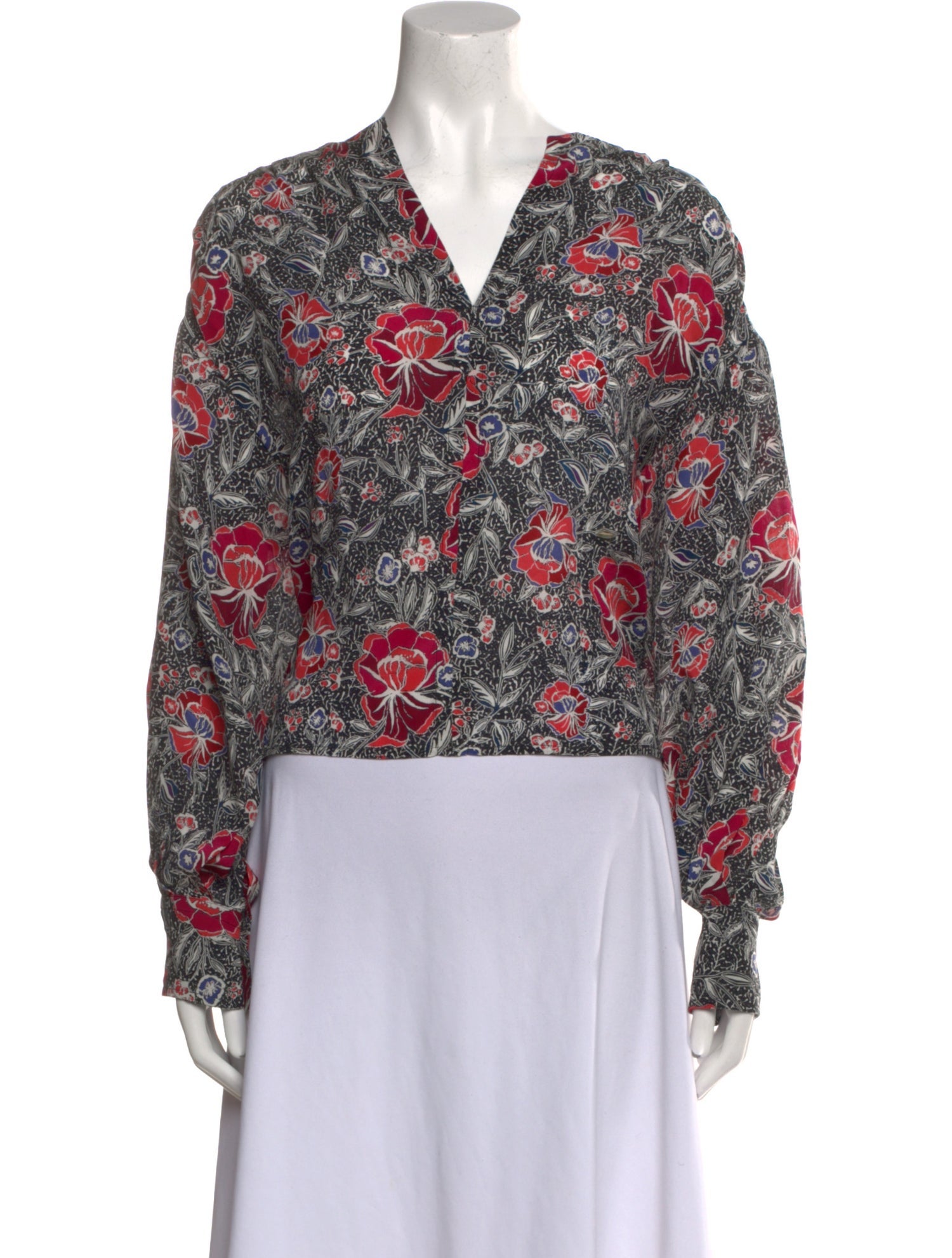 Étoile Isabel Marant Silk Floral Print Blouse