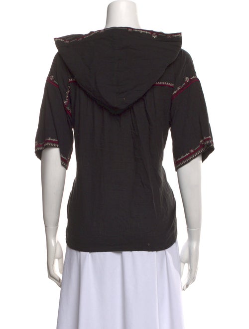 Étoile Isabel Marant V-Neck Three-Quarter Sleeve Sweatshirt