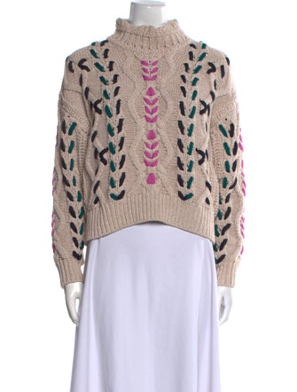 Étoile Isabel Marant Printed Mock Neck Sweater