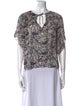 Étoile Isabel Marant Paisley Print Three-Quarter Sleeve Blouse