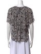 Étoile Isabel Marant Paisley Print Three-Quarter Sleeve Blouse
