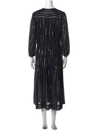 Étoile Isabel Marant Striped Midi Length Dress
