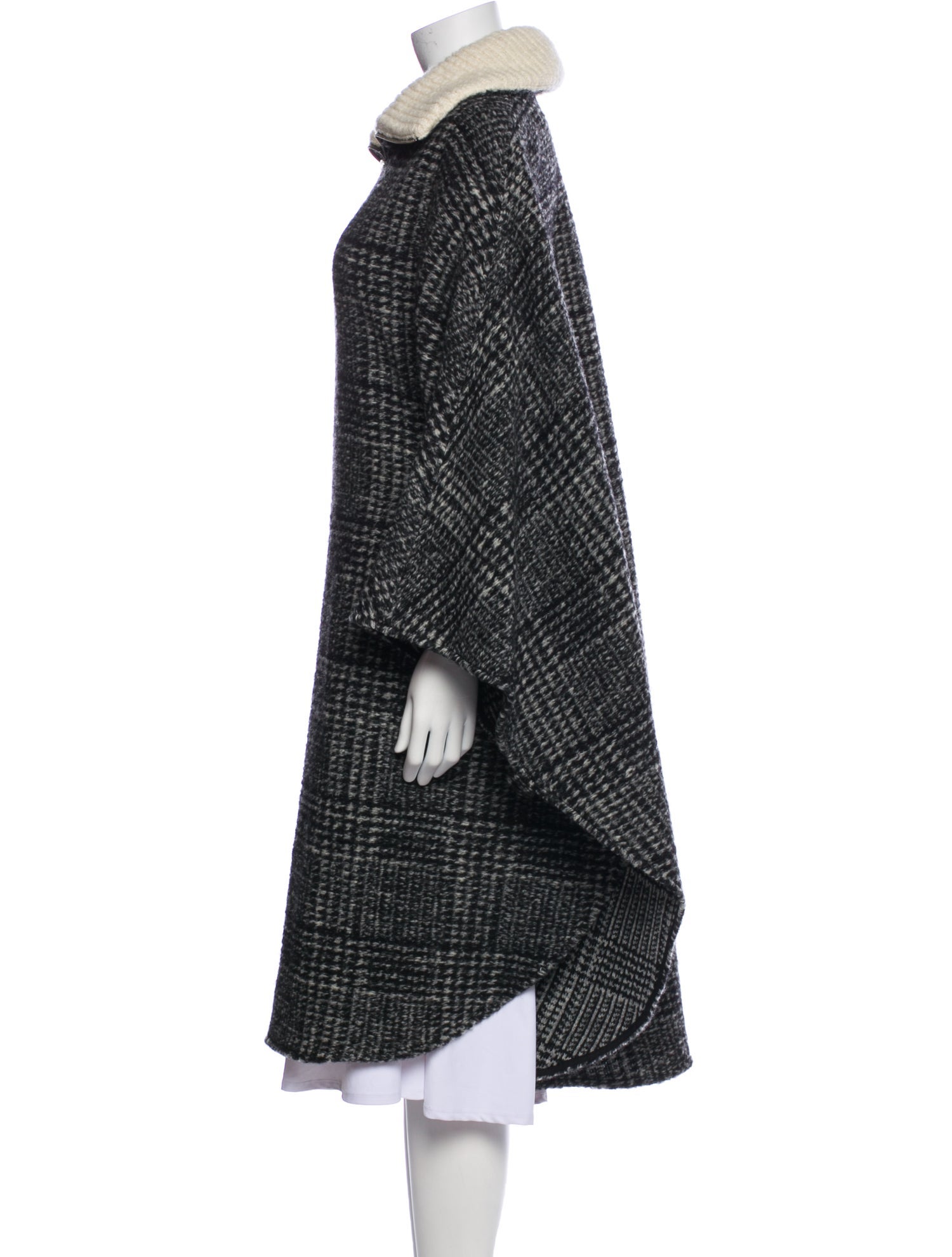 Étoile Isabel Marant Wool Plaid Print Coat