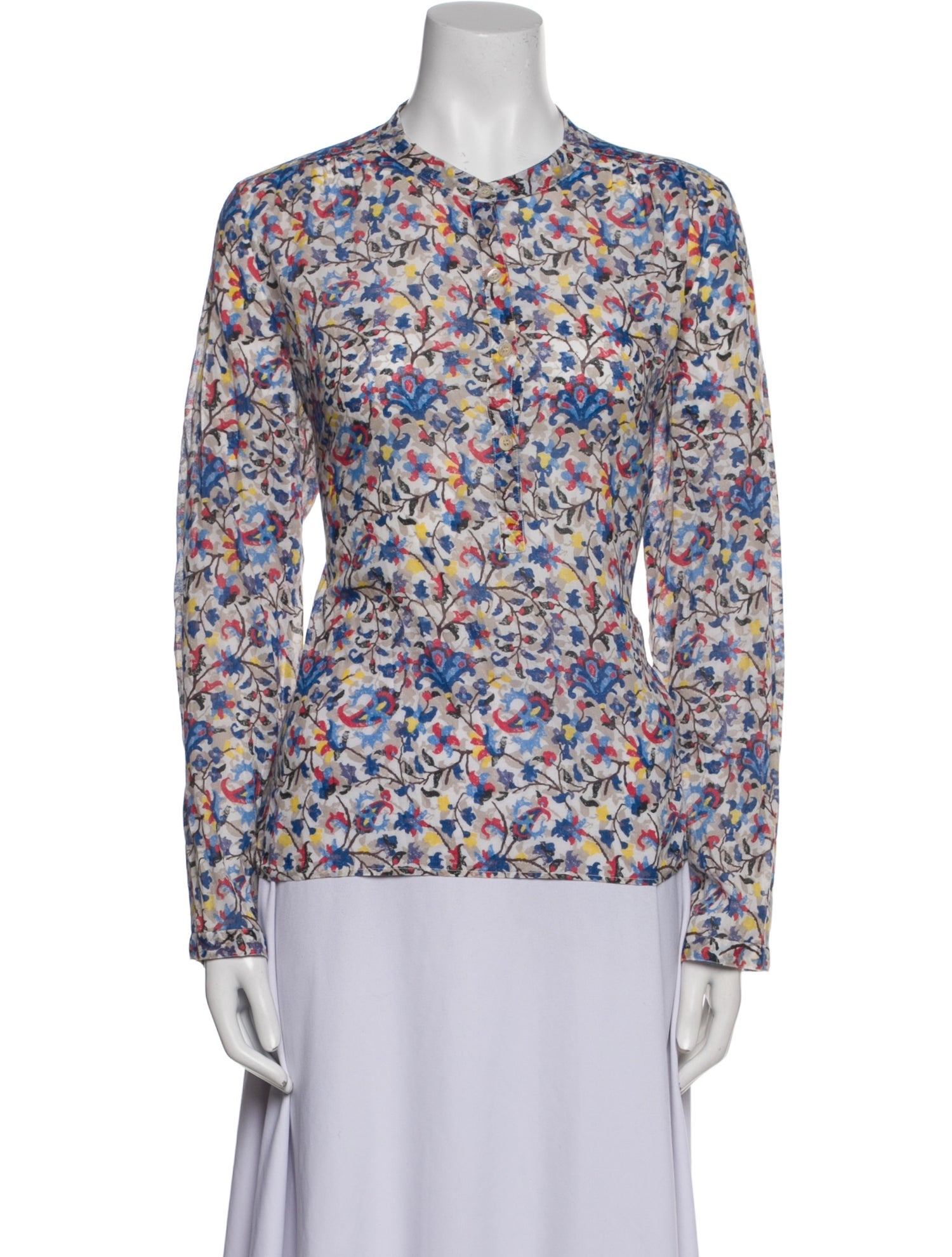 Étoile Isabel Marant Floral Print Crew Neck Blouse