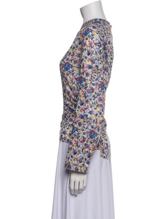 Étoile Isabel Marant Floral Print Crew Neck Blouse
