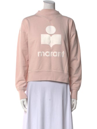 Étoile Isabel Marant Graphic Print Mock Neck Sweatshirt