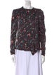 Étoile Isabel Marant Floral Print Crew Neck Blouse