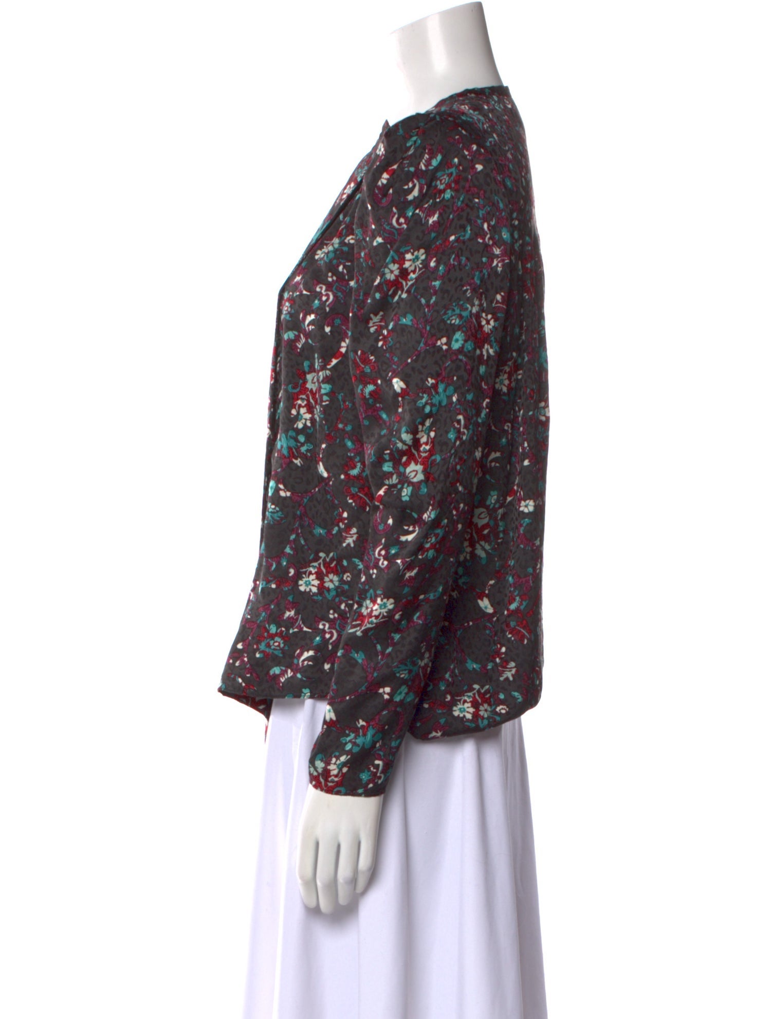 Étoile Isabel Marant Floral Print Crew Neck Blouse