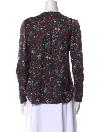 Étoile Isabel Marant Floral Print Crew Neck Blouse
