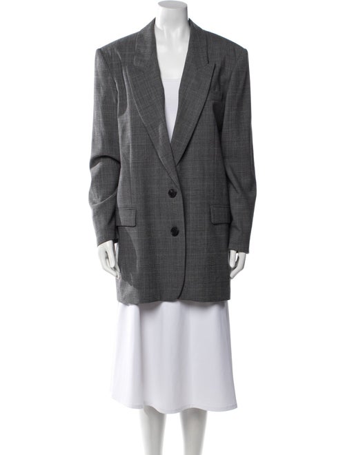 Étoile Isabel Marant Wool Plaid Print Blazer