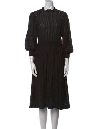 Étoile Isabel Marant Mock Neck Midi Length Dress