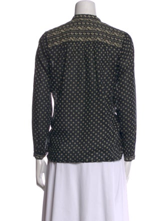 Étoile Isabel Marant Printed Mock Neck Top