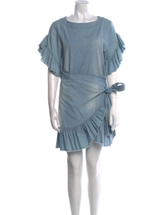 Étoile Isabel Marant Bateau Neckline Mini Dress