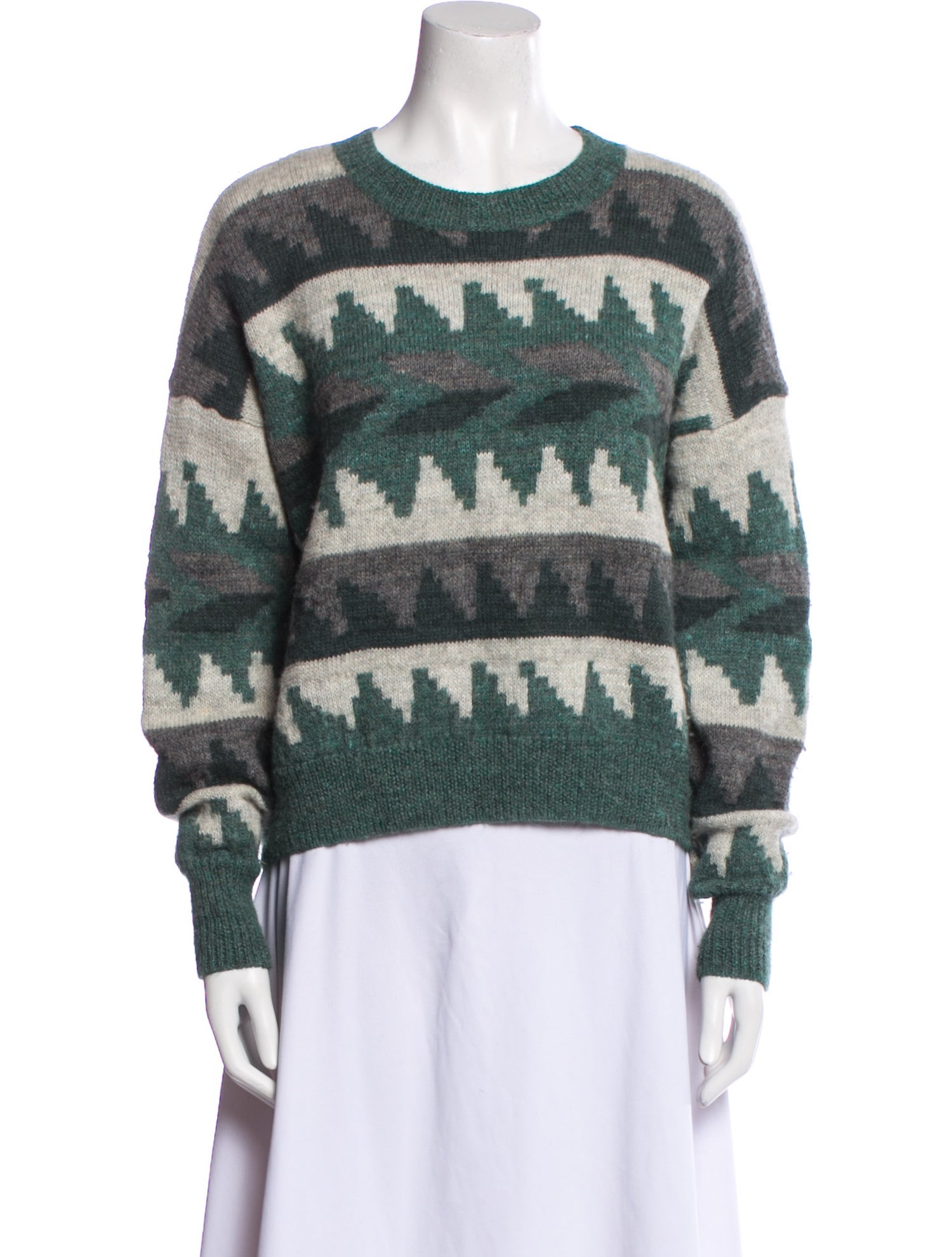 Étoile Isabel Marant Printed Scoop Neck Sweater