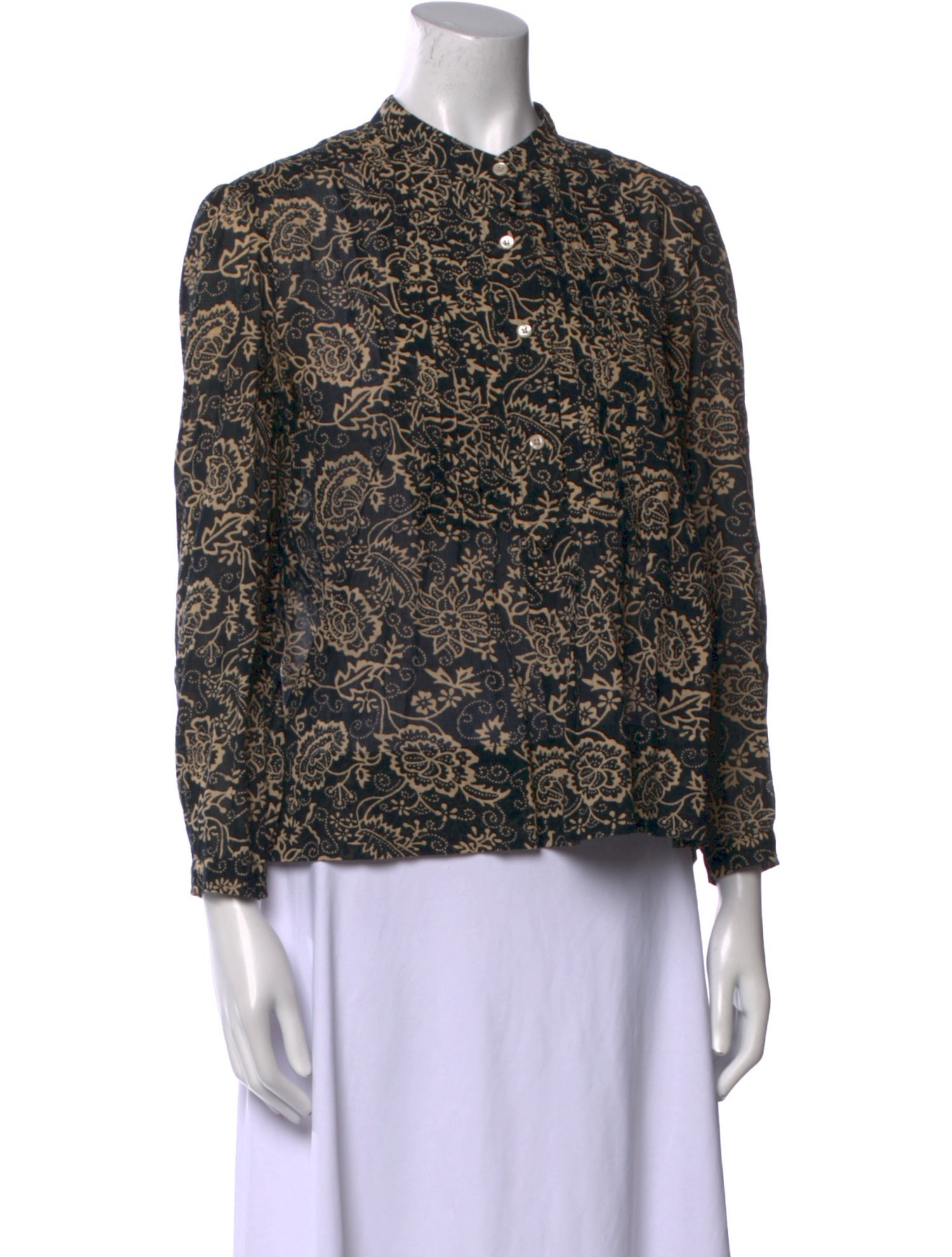 Étoile Isabel Marant Printed Mock Neck Blouse