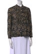 Étoile Isabel Marant Printed Mock Neck Blouse