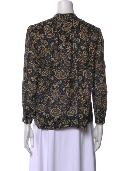 Étoile Isabel Marant Printed Mock Neck Blouse