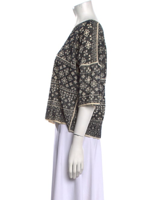 Étoile Isabel Marant Printed V-Neck Sweater