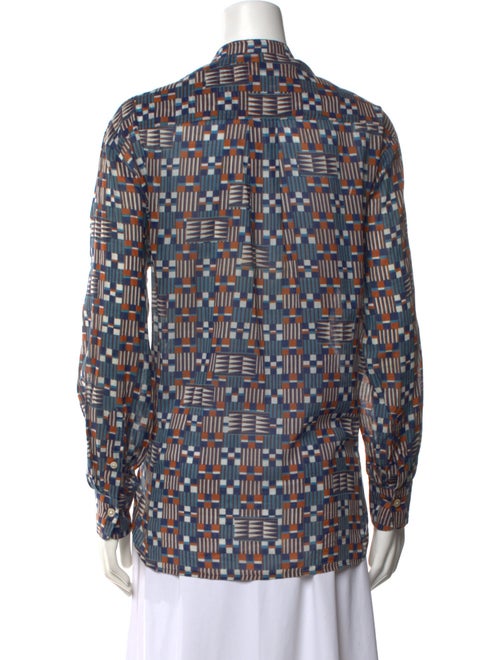Étoile Isabel Marant Printed Crew Neck Button-Up Top