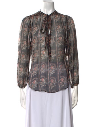 Étoile Isabel Marant Silk Floral Print Blouse