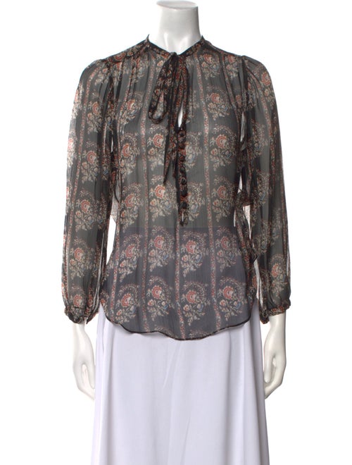 Étoile Isabel Marant Silk Floral Print Blouse