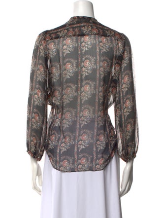 Étoile Isabel Marant Silk Floral Print Blouse