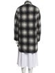 Étoile Isabel Marant Wool Plaid Print Coat