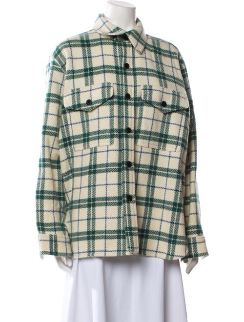 Étoile Isabel Marant Virgin Wool Plaid Print Jacket