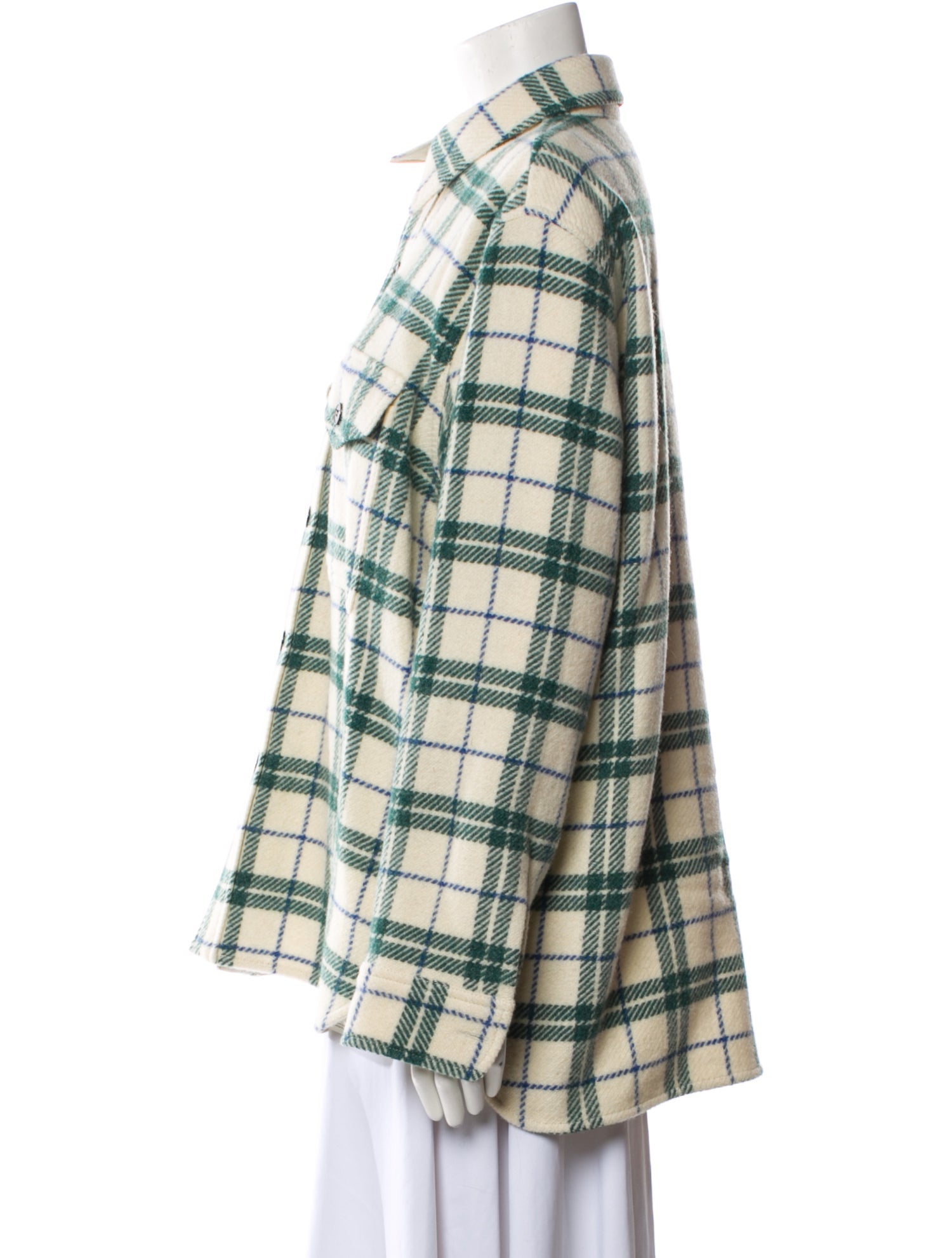 Étoile Isabel Marant Virgin Wool Plaid Print Jacket