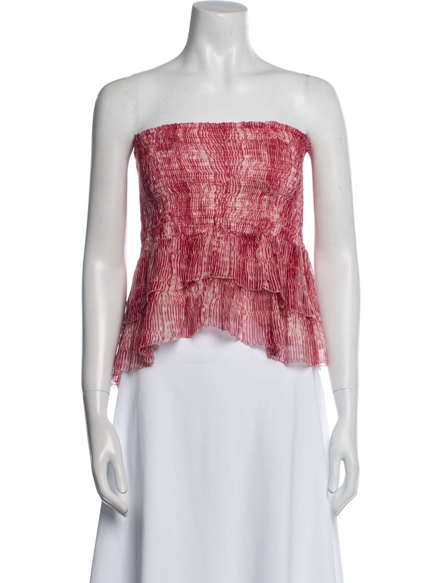 Étoile Isabel Marant Silk Printed Crop Top