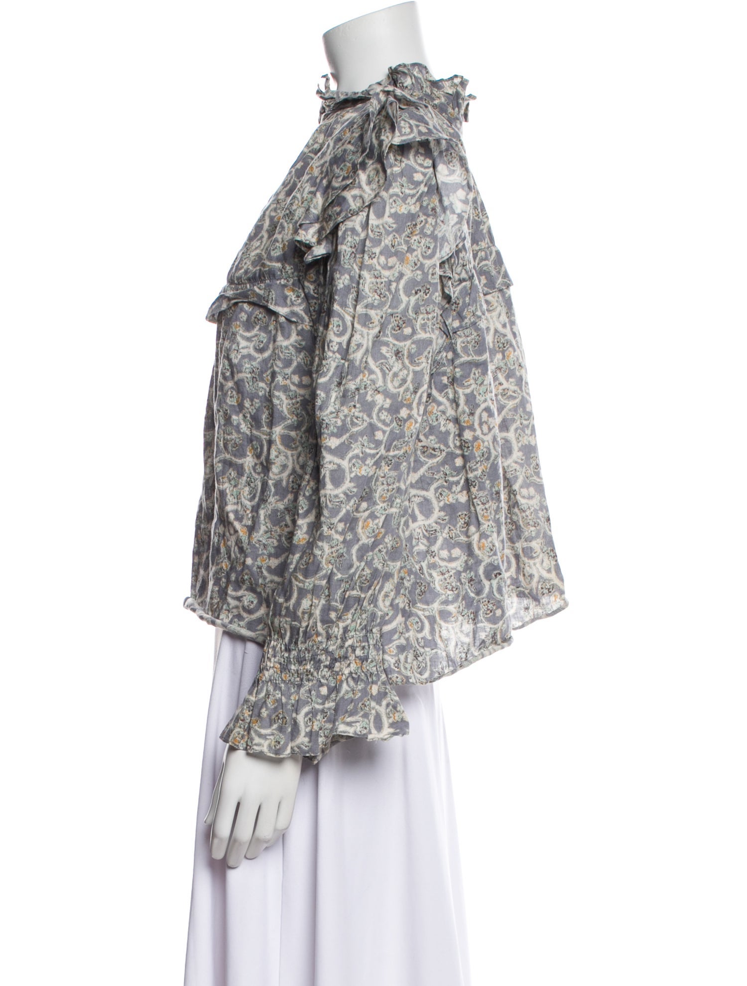 Étoile Isabel Marant Linen Printed Blouse