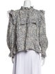 Étoile Isabel Marant Linen Printed Blouse