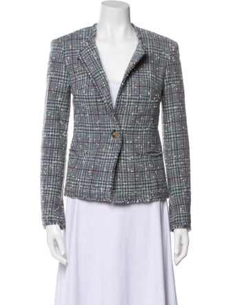 Étoile Isabel Marant Wool Plaid Print Blazer
