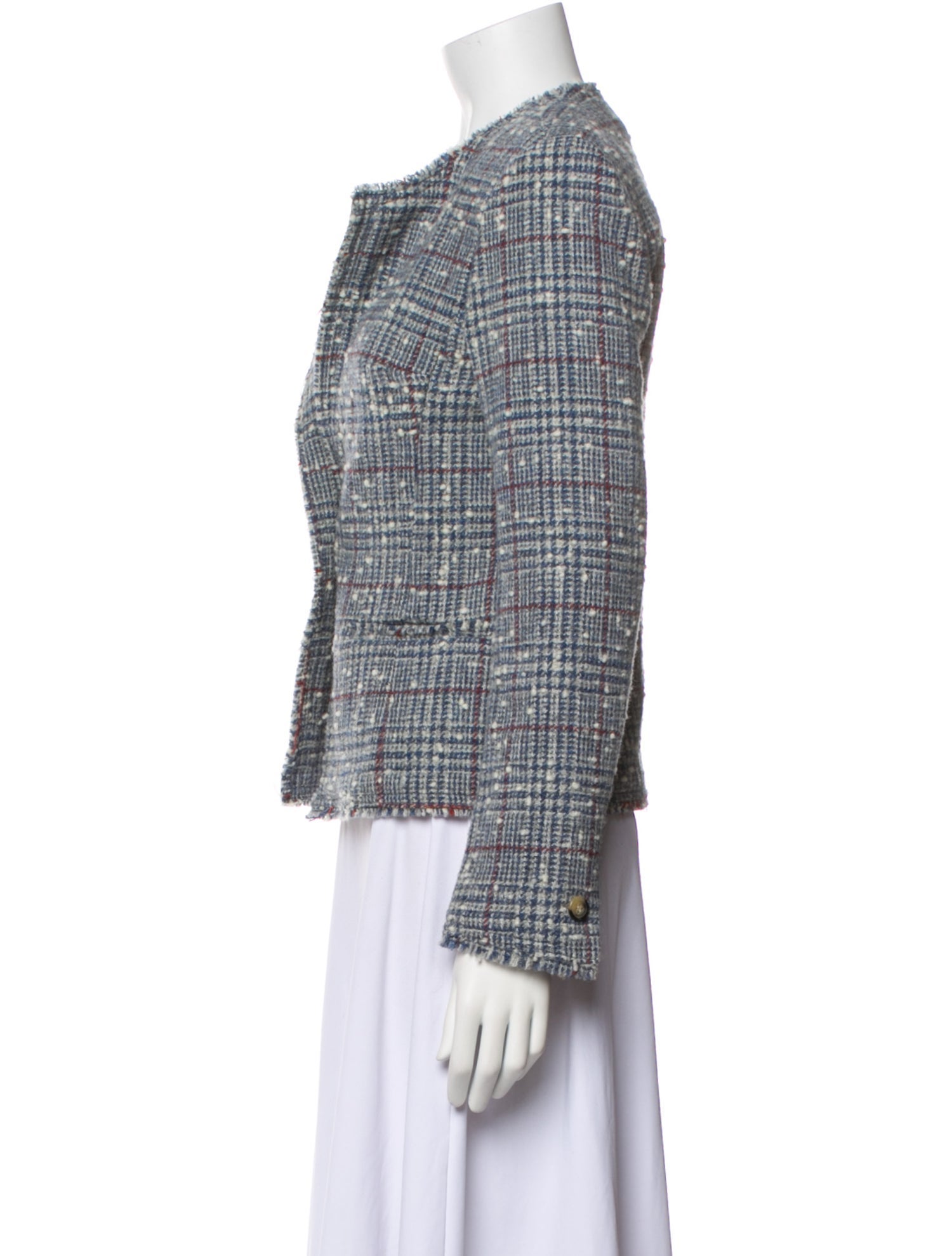 Étoile Isabel Marant Wool Plaid Print Blazer