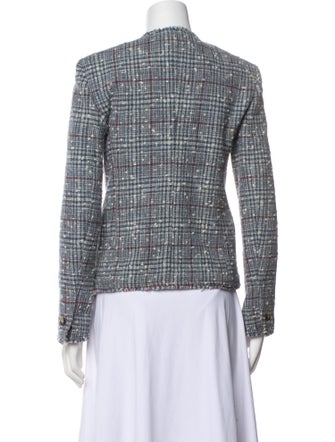 Étoile Isabel Marant Wool Plaid Print Blazer