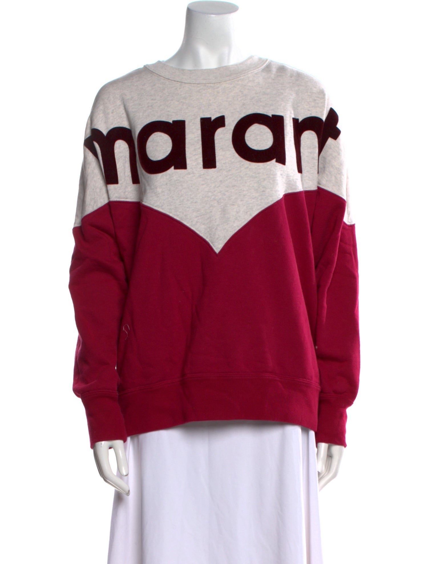 Étoile Isabel Marant Graphic Print Scoop Neck Sweater