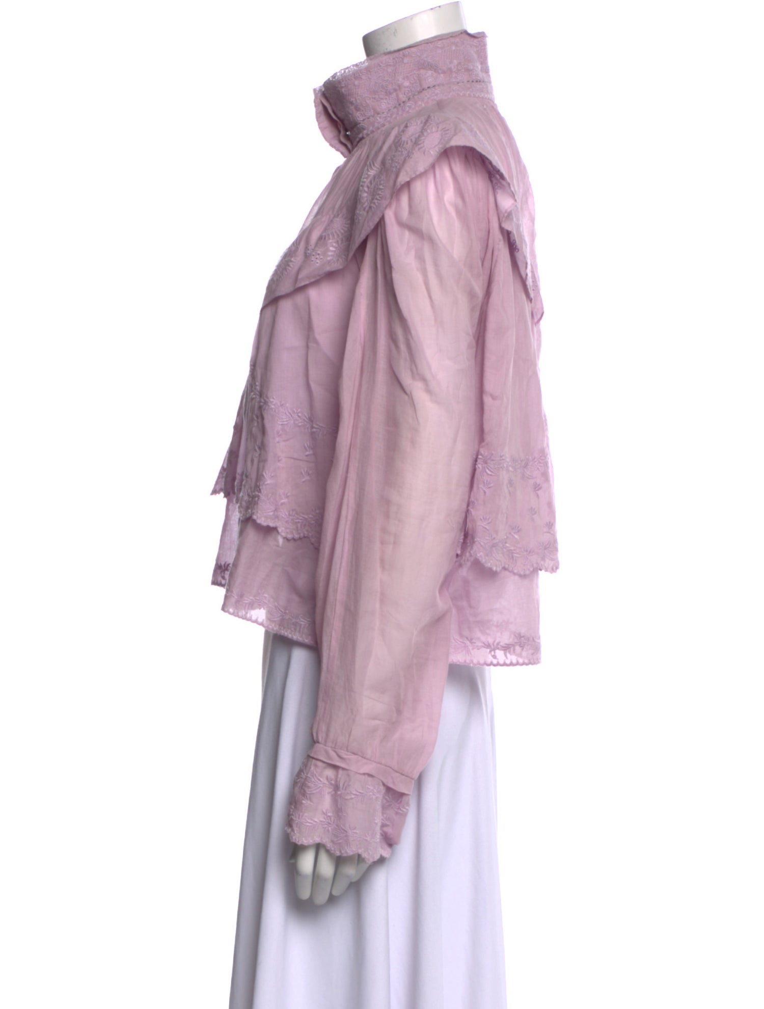 Étoile Isabel Marant Mock Neck Long Sleeve Blouse