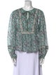 Étoile Isabel Marant Floral Print Crew Neck Blouse