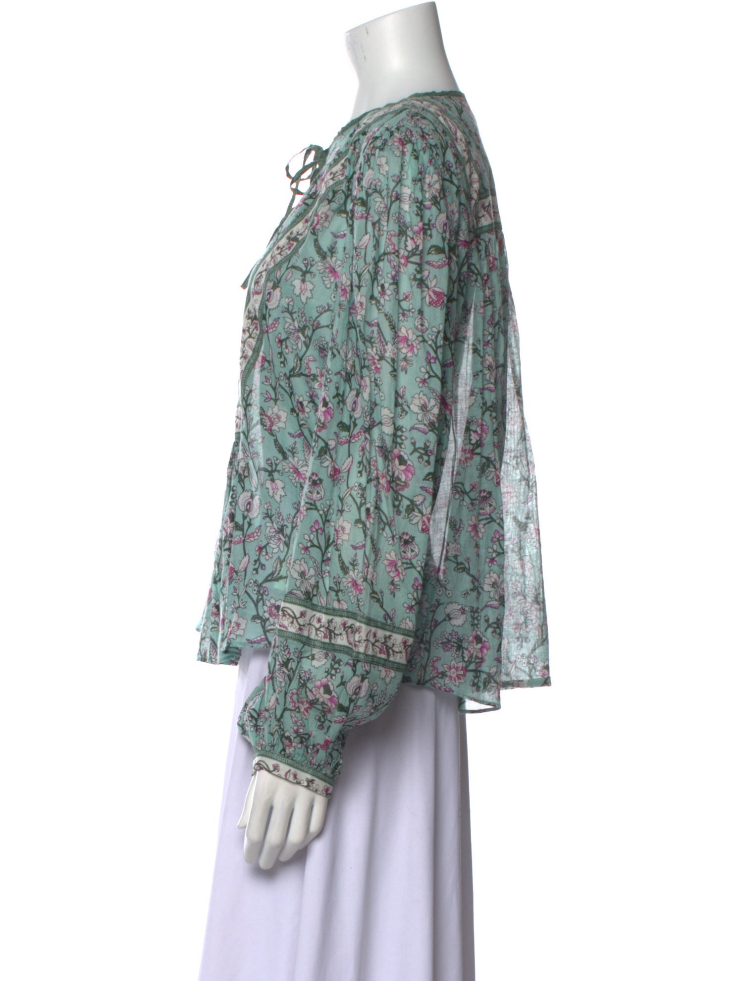 Étoile Isabel Marant Floral Print Crew Neck Blouse