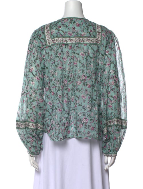 Étoile Isabel Marant Floral Print Crew Neck Blouse