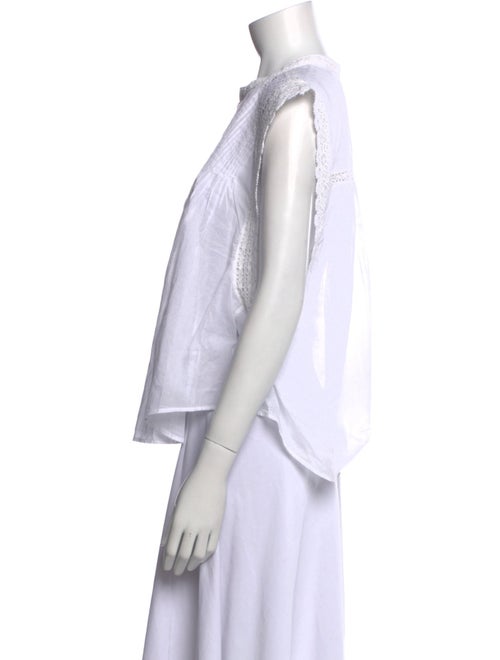 Étoile Isabel Marant Striped Crew Neck Button-Up Top