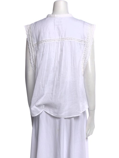 Étoile Isabel Marant Striped Crew Neck Button-Up Top