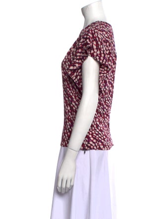 Étoile Isabel Marant Printed V-Neck Top