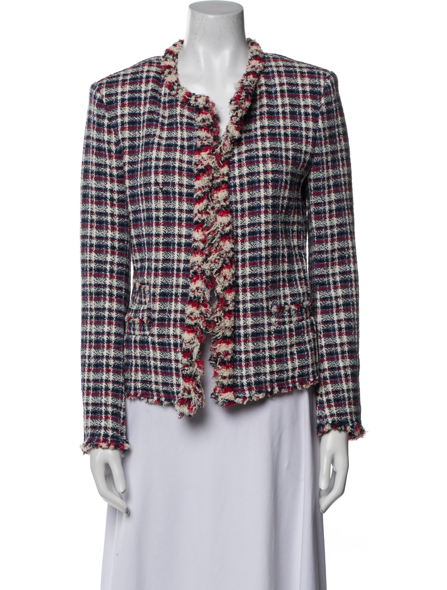 Étoile Isabel Marant Plaid Print Evening Jacket