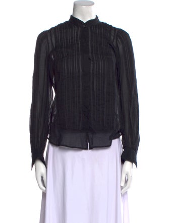 Étoile Isabel Marant Mock Neck Long Sleeve Blouse