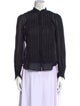 Étoile Isabel Marant Mock Neck Long Sleeve Blouse