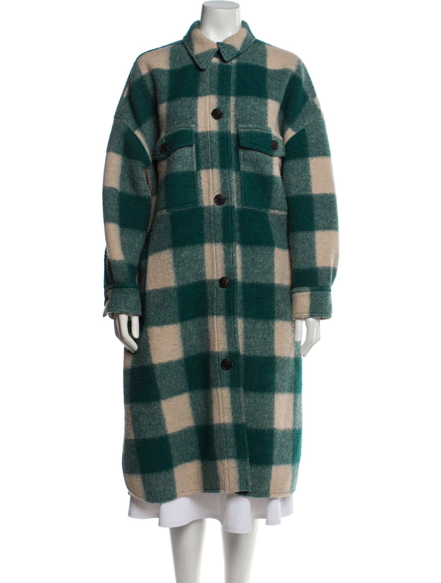 Étoile Isabel Marant Plaid Print Peacoat