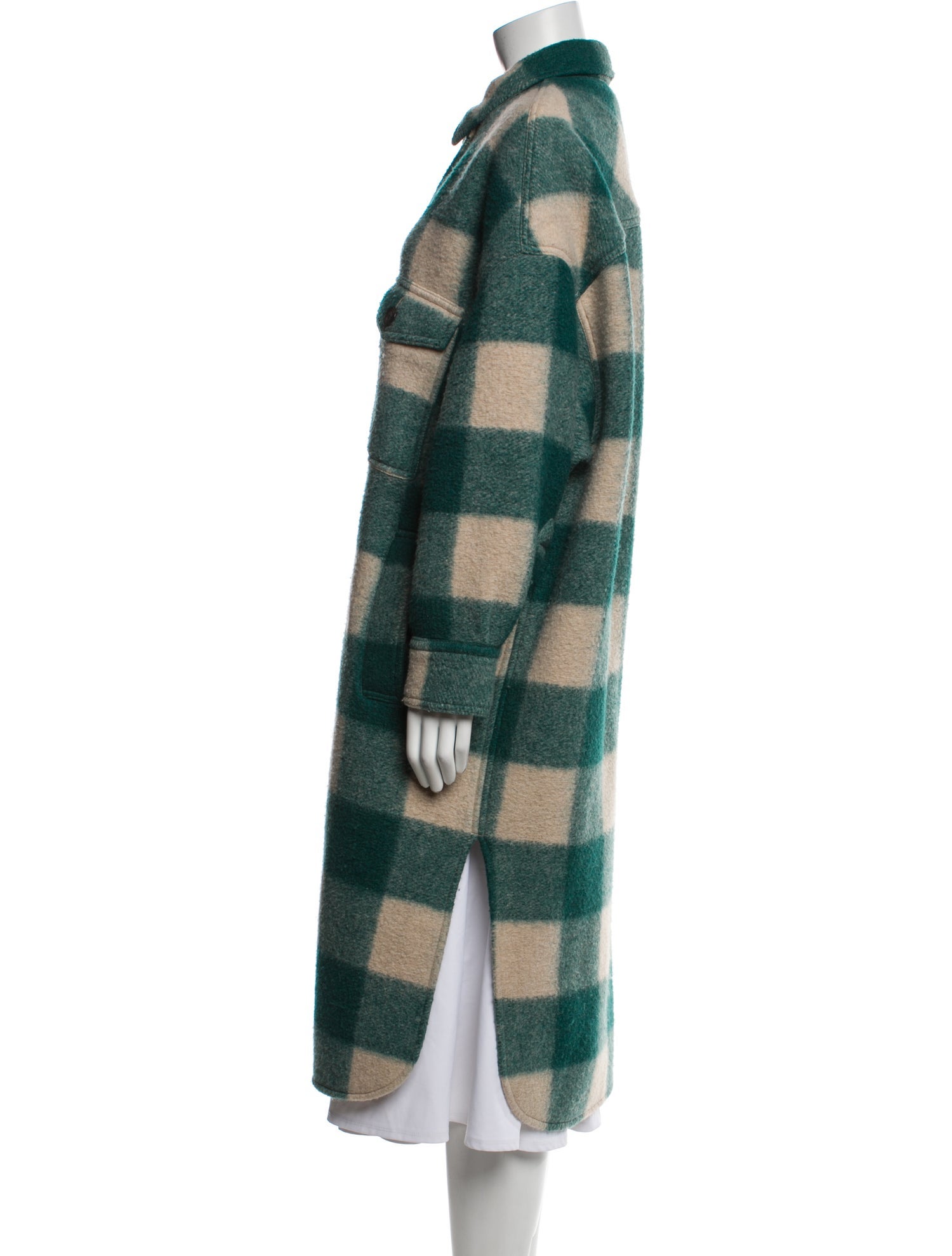 Étoile Isabel Marant Plaid Print Peacoat