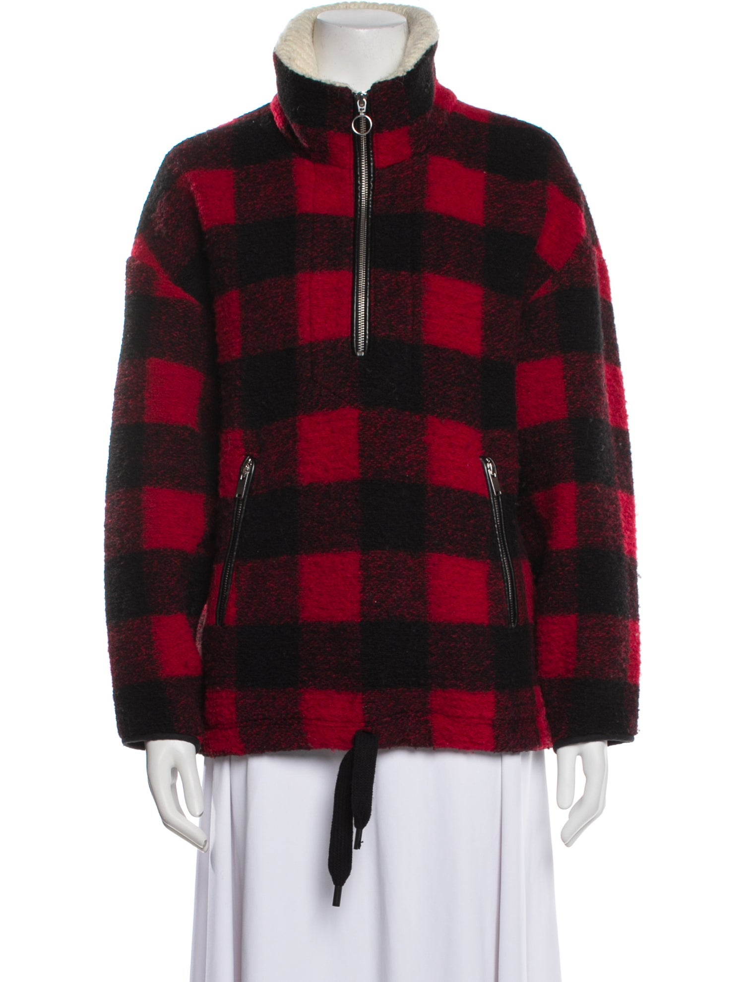 Étoile Isabel Marant Wool Plaid Print Jacket