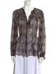 Étoile Isabel Marant Silk Floral Print Blouse